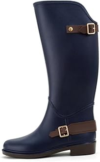 SATUKI Adult Women's Antiskid Rubber Shoes Rain Boots