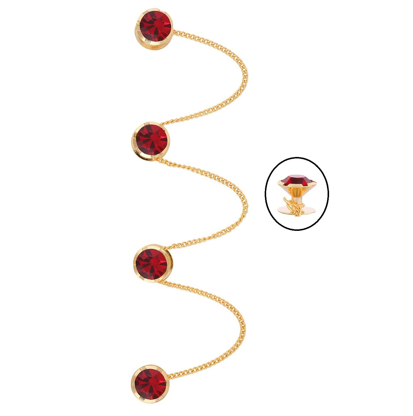 See full amazon price history chart for THANUS CRAFT Cufflinks Gold Plated Round Red Stone Kurta Buttons with Chain for Women & Men THANUS CRAFT Cufflinks Gold Plated Round Red Stone Kurta Buttons with Chain for Women & Men (B0BN1XG439) Amazon Price History, Amazon Price Tracker