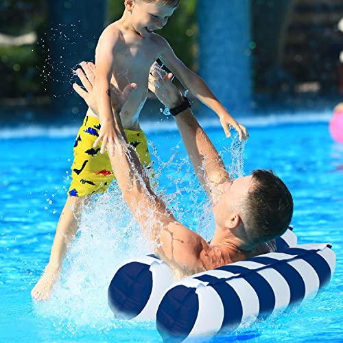 Qyqboon Inflatable Pool Floats Hammock 3 Pack Adult Size Water Hammock Pool Float Toys 4-In-1 Multi-Purpose Floats For Swimming Pool Rafts Lounge Chairs Floating For Adults #TOP5