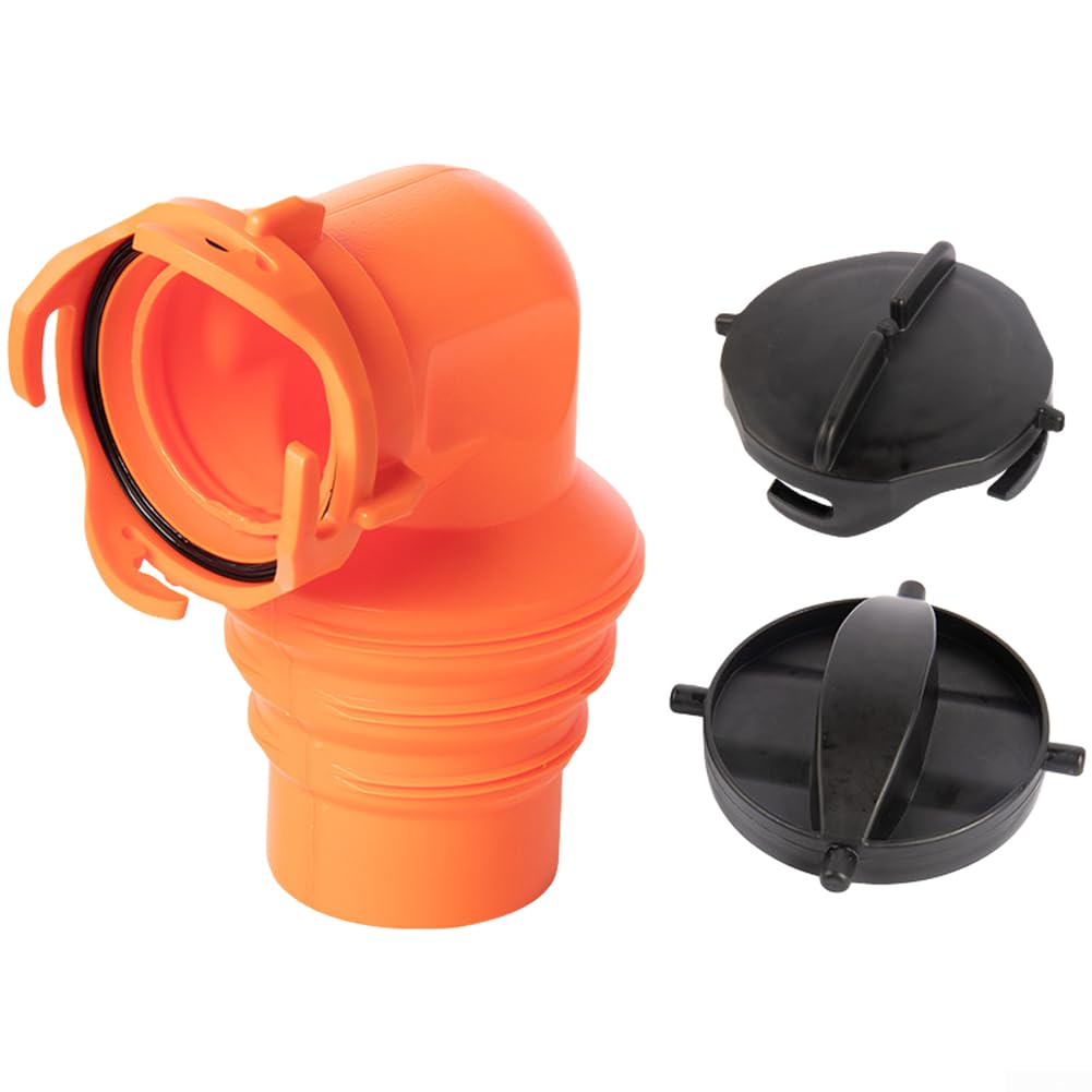 Adaptateur tuyau d'égout pour véhicule récréatif coude orange