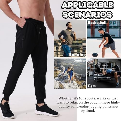 Bas de jogging pour homme avec fermeture éclair lot de 2 - 5