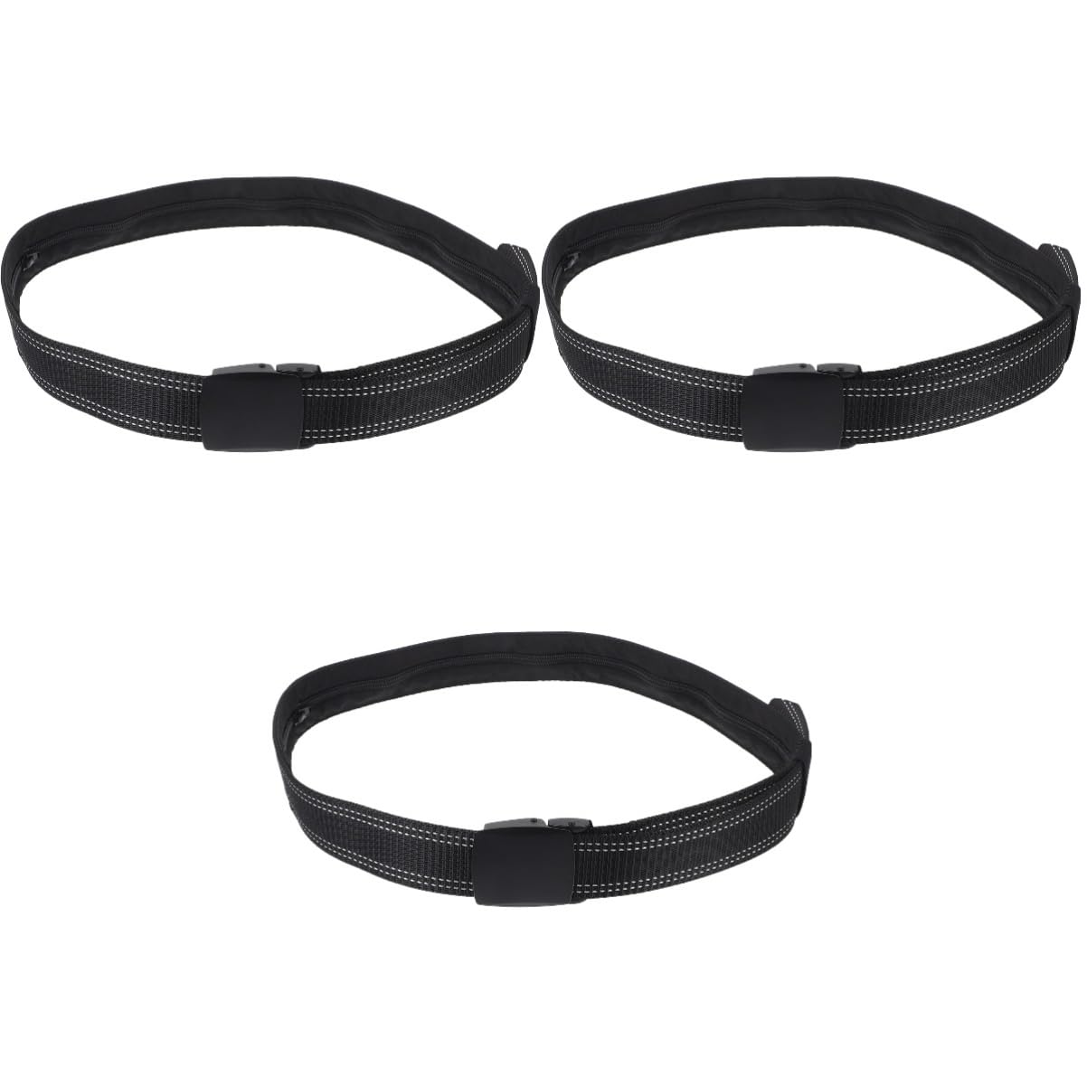 PACKOVE Versteckter Geld gürtel gurtstopper gurtschoner men accessories men belt Herrengürtel Gürteltasche für Männer Geldgürtel reisen Versteckter Geldgürtel für die Reise Stoff Black