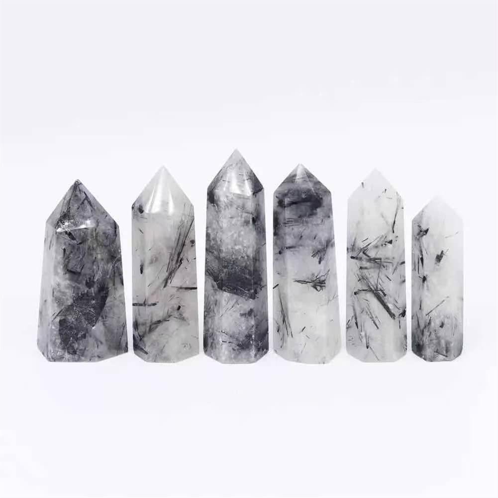 Pierre de cristal de tourmaline noire naturelle, le cadeau idéal pour amateurs de design