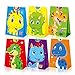 Sacchetti Regalo di Carta, XiYee 24 Pezzi Sacchetto di Carta Kraft Candy con Adesivo, Dinosauro Sacchetto per Bambini Feste di Compleanno Celebrazione Baby Shower (23 * 13 * 8cm)