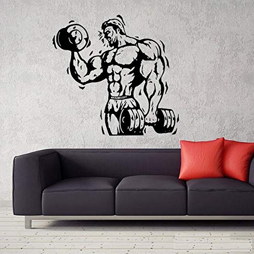 Buy ARWY® Gym Wall Stickers Sport Health Fitness Gym Exercise Dumbbell