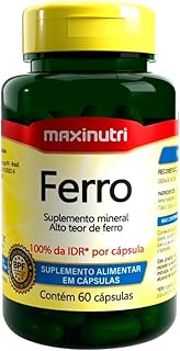Ferro 100% IDR - 60 Cáps., Maxinutri