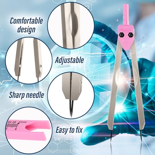 Calibrador ECG rosa Thinp para medición con regla miniatura 2