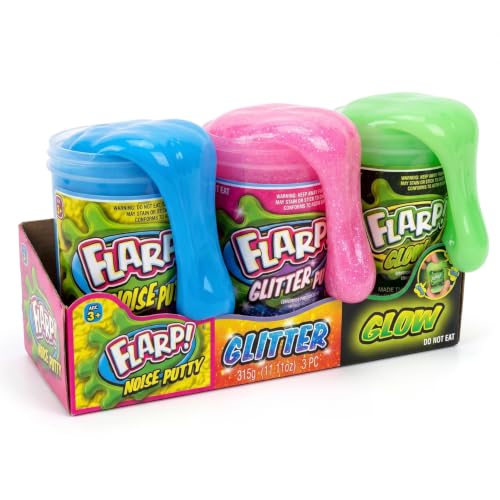 JA-RU Flarp Noise Putty Fidget Toy Variety Pack (1 Pack, 3 Units) 338-1