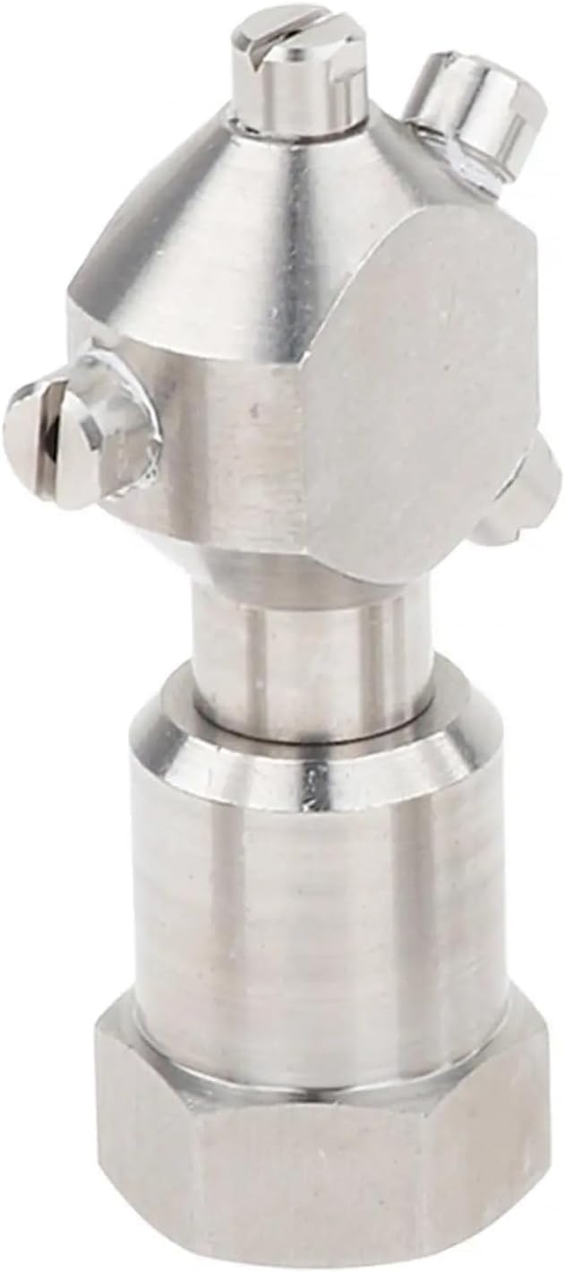 回転式スプレーボール圧力洗浄機ノズル ステンレススチール製回転洗浄コネクタ 回転式コンテナ洗浄スプレーノズル(3 4inch)