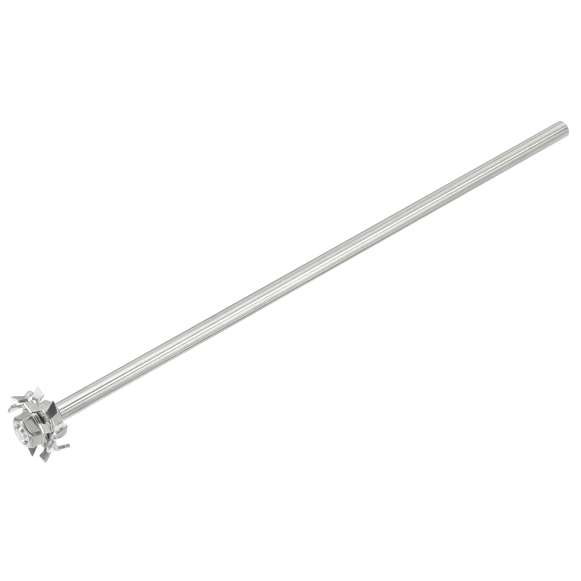sourcing map 304 Inoxidable Acero Agitador Varilla 11.81" Longitud Dispersión Máquina Agitar Palos con 1.18" ID Dispersión Disco para Laboratorio, Industrial