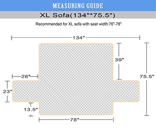 Ameritex Couch Sofa Slipcover 100% Waterproof Nonslip Quilted Furniture Protector Slipcover For Dogs, Children, Pets Sofa Slipcover Machine Washable (Chocolate, 78") #TOP1