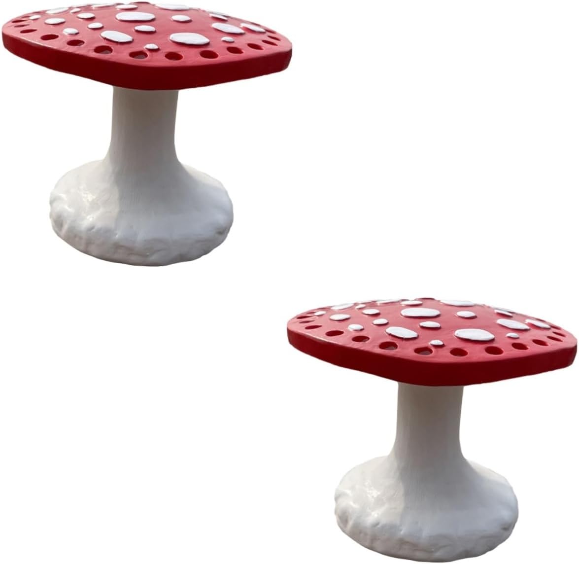 PRETYZOOM 2pcs Earring Rack Jewelry Organizer Multiple Resin Mushroom Design Stand