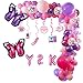 Y2k 2000s Pink Party Swirl Decorations Hanging Y2k Themed Party Balloons Butterfly Foil Balloon For Y2k 2000s Birthday Party Decoration, Pink Party Favor, Party Supplies