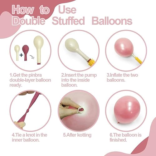 Vista 22 de Pinbra Kit de guirnaldas de globos en colores pastel, globos azules Tiffany champán y globos de látex rosa para bebé, globos metálicos dorados