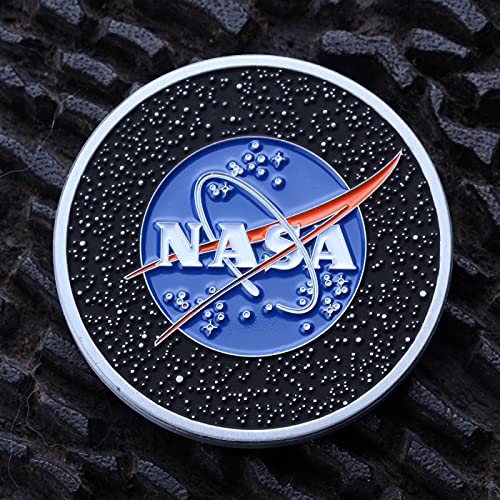 NASA Logo Stars Challenge Coin - NASA Collectible Coin - Soft Enamel Mate Paint Official Logo of National Aeronautics & Space Administration Coins - Veteran Owned Company! - Thumbnail 6