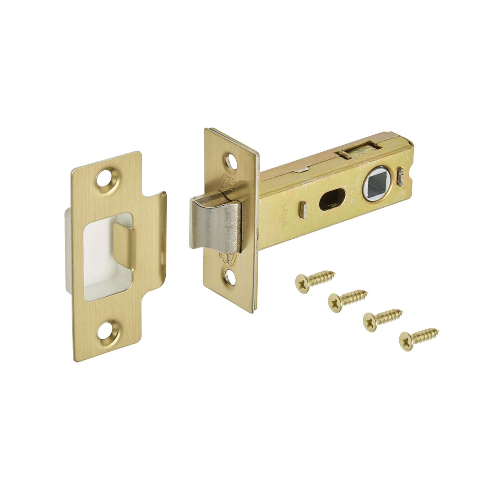 Access Hardware Satin Brass Tubular Mortice Latch For Doors - 76Mm / 57Mm Backset