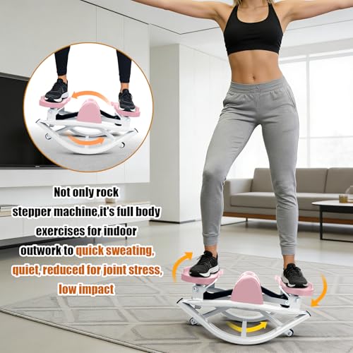 Image of Rock Stepper Side to Side,Rock Stepper,Rock Stepper Machine for Exercise at Home- with Digital Display,Fitness Stepper for Arms,Legs & Glutes,Rock Stepper for Home,Apartment and Office