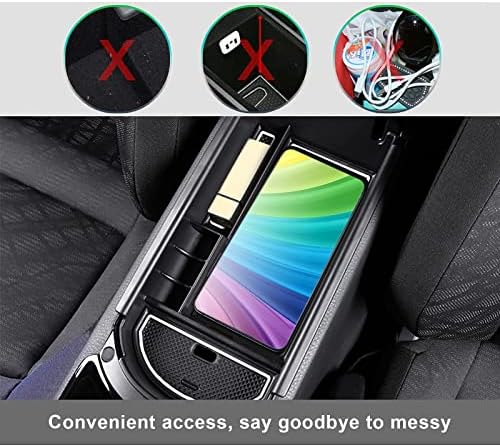 GAFAT Toyot-a C-HR 2016-2022 2023 Centre Console Storage Box, Armrest Organiser Tray, CHR Centre Armrest Glove Box, Compatible with Toyota CHR Accessories (White)