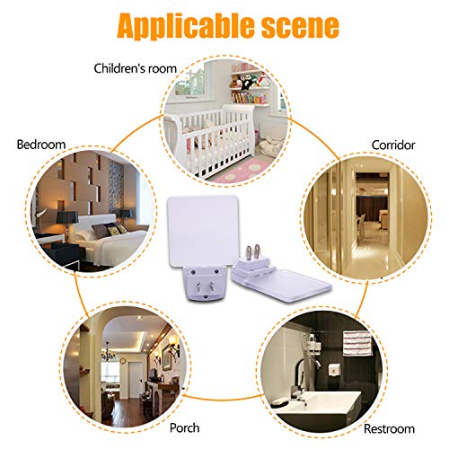 Kinur Night Lights Plug Into Wall, Ul Listed Soft Warm Amber Color Dusk To Dawn Sensor Plug In Night Light For Baby, Kids, Adults, Bedroom, Hallway, Kitchen, Bathroom, Stairs 2 Pack #TOP6