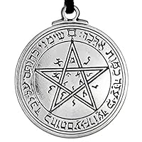 Algopix Similar Product 1 - Pewter Key of Solomon Pentacle of Venus