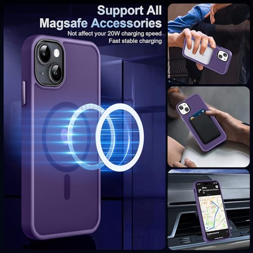 Image of MOCCA Magnetic Shockproof for iPhone 13 Case,Deep Purple
