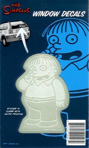 Ralph Wiggum Simpsons Family Car Window Sticker Decal
