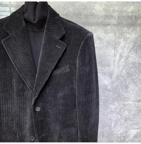 Men's Corduroy Suit Notch Lapel Tuxedos Jacket Pants Casual Dinner Two Buttons Formal Wear Outfit3