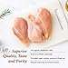 Wise Organic Double Certified Organic Boneless Skinless Chicken Breast Fillets, Glatt Kosher, Non GMO, Free Range (5.00-5.50 Pounds)