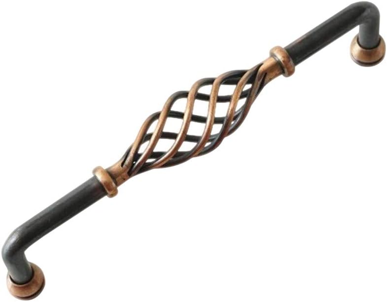 LBFEEL 5'' 6.3'' 7.55'' Birdcage Dresser Handles Cabinet Pull Handles Knob Copper Black Kitchen Door Handles Drawer Pull Handles 128 160 192 mm (5.0" Hole Centers)