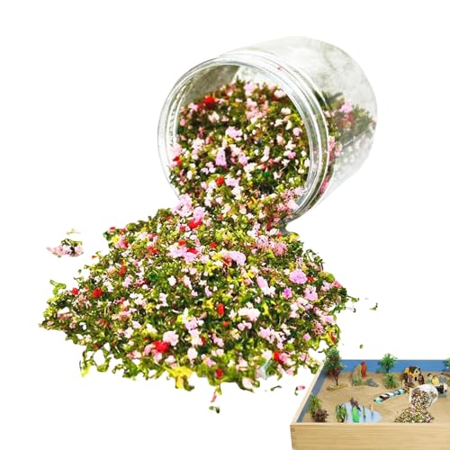 Generisch Buntes Miniatur Baum Pulver 185ml, Modellbau Pflanzen und Sträucher Für Diorama, Architektur Landschaft und Eisenbahn, Kreative Deko Für Feengarten, Hochzeitstisch, Bastelprojekte