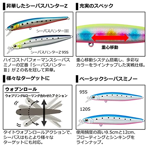 ダイワ(DAIWA) シーバスハンターZ 95S チャートバックパール 3枚目