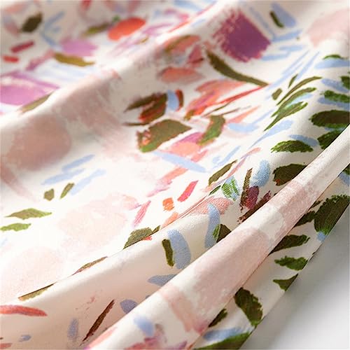 Hdhdeueh Women Mulberry Silk Printed Formal Long Midi Skirt4