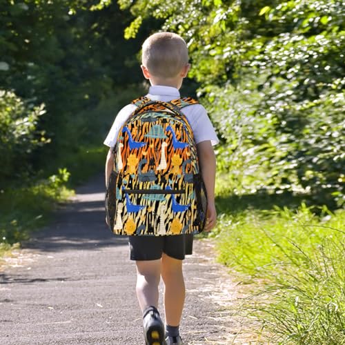 Sac à dos d'école Dinosa grand volume avec compartiment ordinateur portable - 7