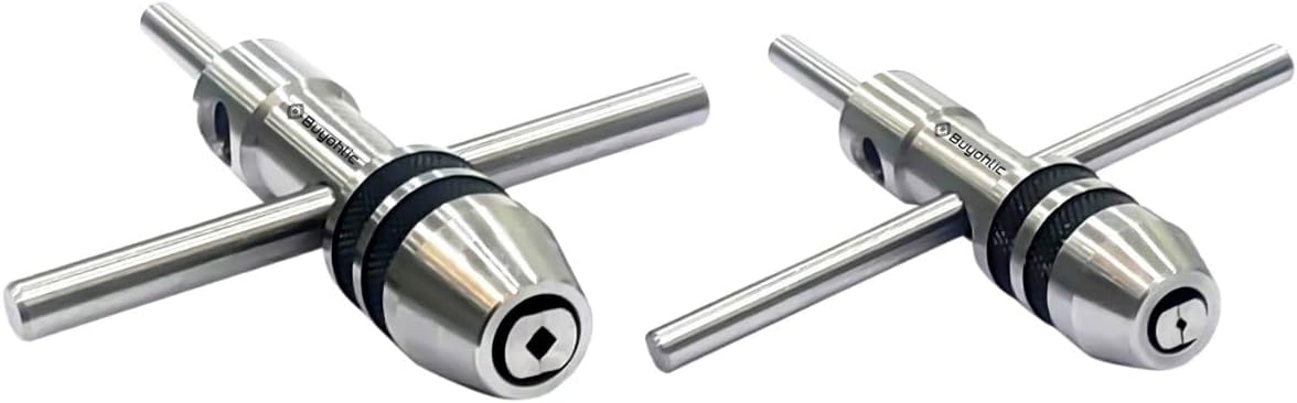 BUYOHLIC Spindle Pilot Tap Wrench Tap, Thread, Drill Press, Lathe Tool (Set of Both)