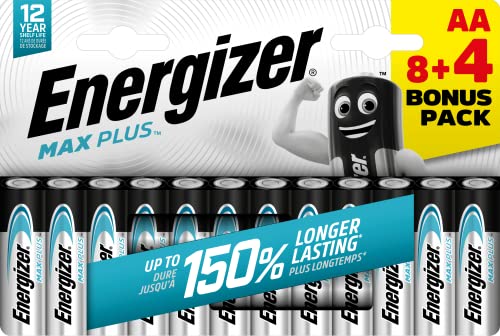 Energizer Max Plus Battery AA x 8+4 423327