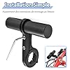 Mesee Rallonge de Guidon pour Vélo, Support Extension de Guidon de en Alliage Aluminium Support de pour Montage de Lumière GPS Téléphone Compteur de Vitesse sur Vélo - Noir #3