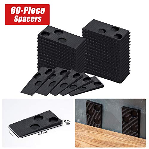 EZARC 65 tlg Laminat Verlegeset Komplettset mit Gummihammer, Zugeisen, Abstandshaltern für Klick Vinyl und Vinyl Verlegung – Einfache Installation für Laminatboden