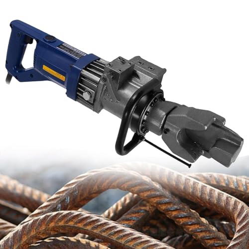 Dobladora eléctrica de Varillas de Refuerzo, máquina hidráulica de 900 W para Varillas de 6 a 22 mm, doblado rápido en 5 Segundos, ángulo Ajustable de 0° a 130°, Ideal para Varillas de Acero.
