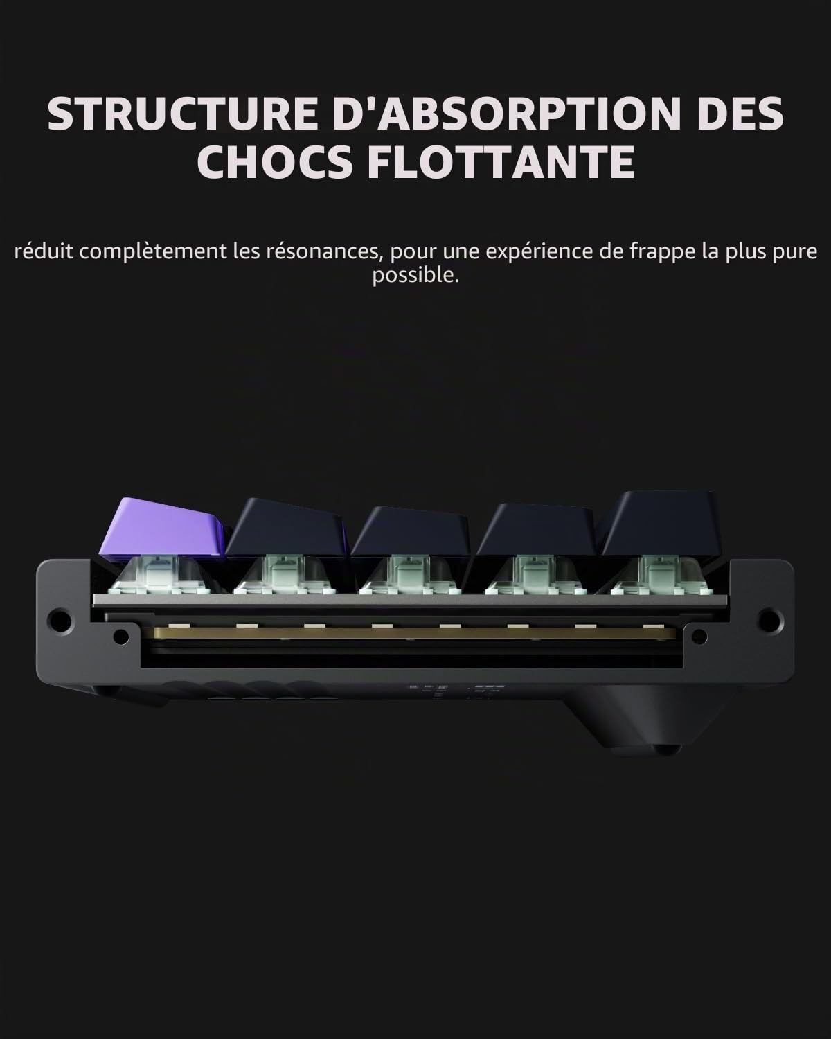 NuPhy X BH65 Clavier de jeu en aluminium 68 touches RVB, déclenchement rapide, filaire, effet Hall personnalisé, touches PBT, point d'actionnement