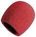 On Stage Foam Ball-Type Mic Windscreen, Red