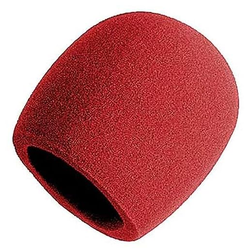 OnStage On-Stage Foam Ball-Type Microphone Windscreen, Red