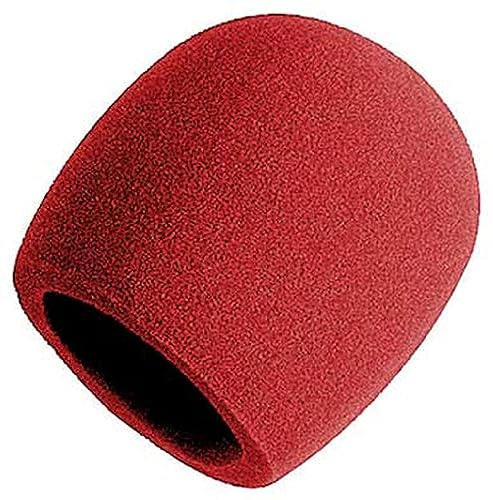 OnStage On-Stage Foam Ball-Type Microphone Windscreen, Red