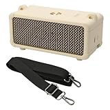 TXEsign Silicone Cover for Marshall Emberton III Speaker, Soft Silicone Case Replacement Protective Skin Cover Portable Travel Sleeve with Shoulder Strap (Case Only) (Cream)