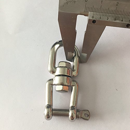 Marine Mooring Stainless Steel 316 Jaw And Eye Swivel Ring Heavy Duty Anchor Swivel Eye And Jaw,Silver Tone 5/16"(8Mm) #TOP5