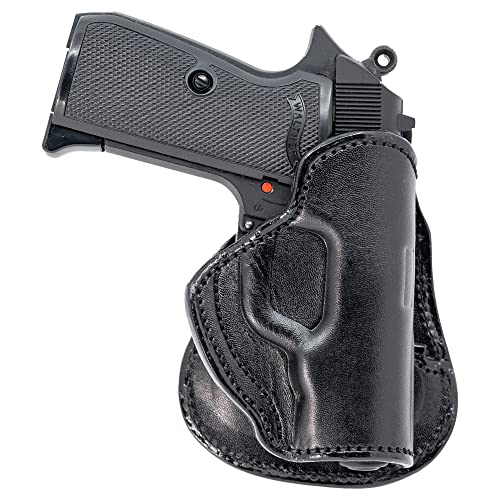 Maxx Carry Leather Paddle Owb Gun Holster For Ruger Lcp, Lcp Ii .380 Acp | Concealed Carry | Fits S&W Bodyguard 380 | Colt Mustang | Kahr Cw380, P380 | Kimber Micro 380 | Sig Sauer P238 | Walther Ppk #TOP18