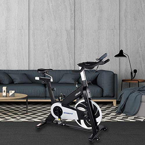 ECHANFIT Magnetic Belt Drive Exercise Bike Stationary Indoor Cycling Bike With Infinite Resistance Levels Multiple Hand Grip Positions Tablet Holder And 30 LBS Quiet Flywheel For Home Workout - Home Fitness Guru ECHANFIT Magnetic Belt Drive Exercise Bike Stationary Indoor Cycling Bike With Infinite Resistance Levels Multiple Hand Grip Positions Tablet Holder And 30 LBS Quiet Flywheel For Home Workout - Image 7