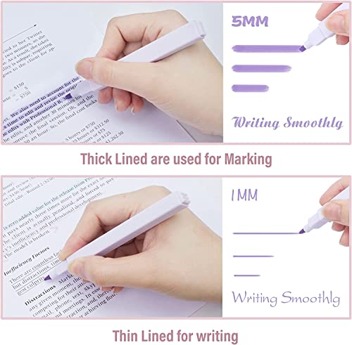 اقلام تحديد جمالية بالوان متنوعة معتدلة من اودلوزي، اقلام تحديد بطرف مشطوف ناعم، لا تسيل من خلالها، لمذكرات اليوميات للبالغين والاطفال والطلاب، لوازم المدرسة المكتبية، 12 قطعة