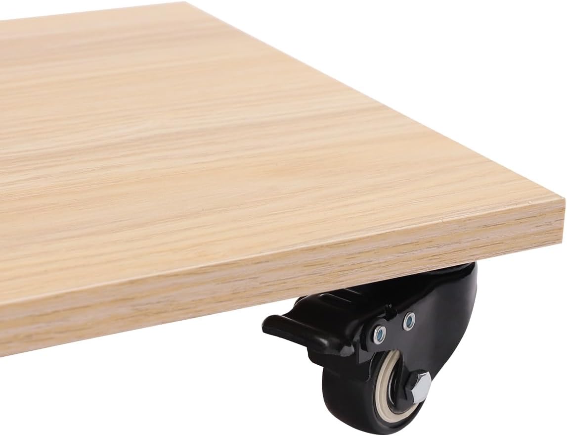 Height Adjustable Book Stand - Extra Large Rolling Lectern for Hands-Free Reading, Bamboo and Metal Build, Perfect for Novels, Cookbooks, Laptops, Tablets, and Phones