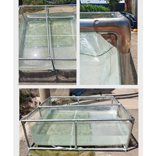 Aquarium hors sol transparent anti-fuite avec vanne pour évacuer l'eau facilement - 6