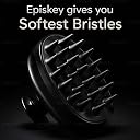 EPISKEY THE DEEP TOOL Scalp Massager Shampoo Brush for Hair Growth & Deep Cleaning | Soft Silicone Bristles | Removes Dandruff, Stimulates Follicles, Improves Blood Circulation & Reduces Stress | Unisex Hair & Scalp Care Tool (TDT_BLACK) gallery image